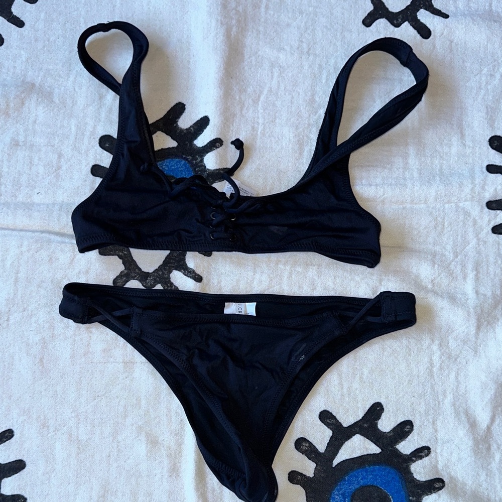 J. Crew Black Bikini Set